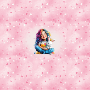 Cute Rainbow Girl Panel 7